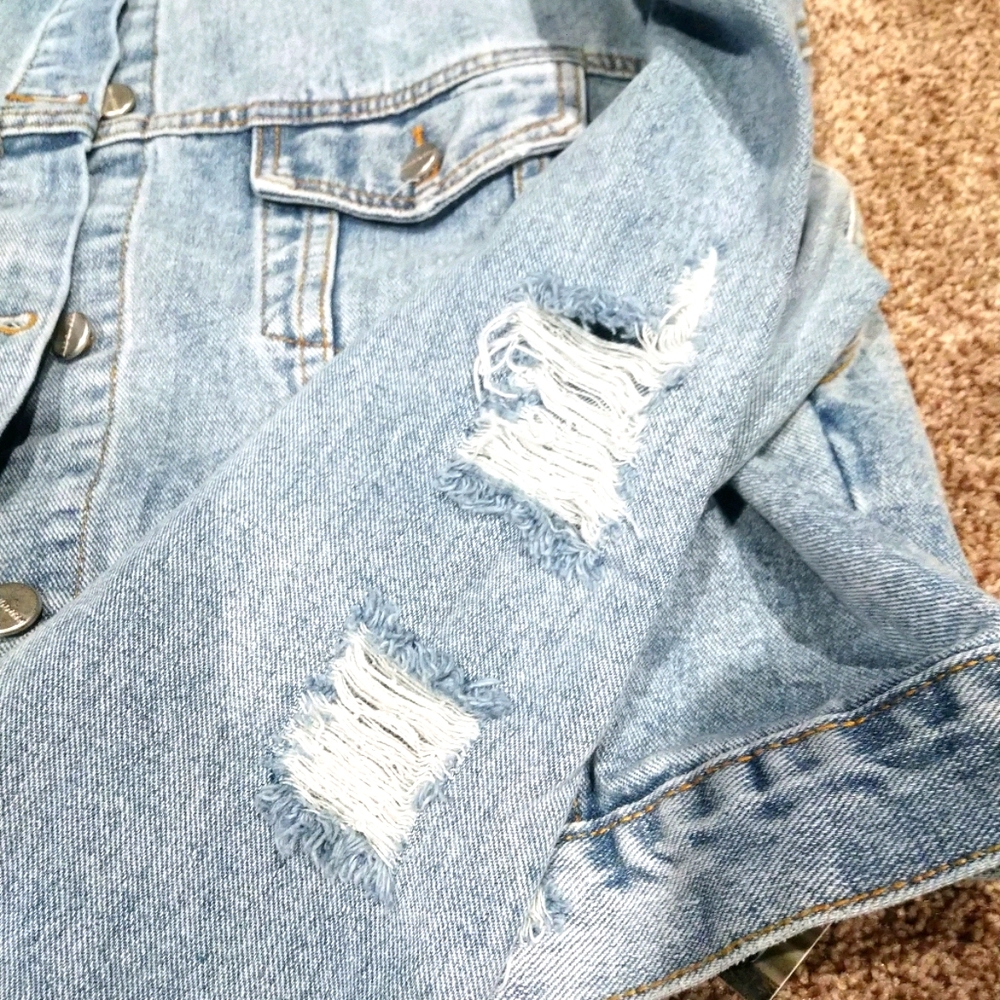 Oversized denim jacket - Picture 7 of 8